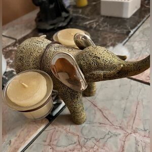 Elephant candle holder